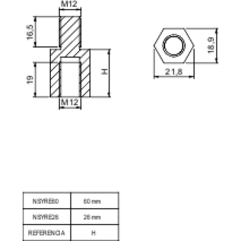  4 ENTRETOISES TOIT SF 60 
