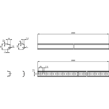  RAIL DIN SYM.15X35COF.500 