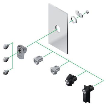  SERRURE DB ROND 100 INOX 