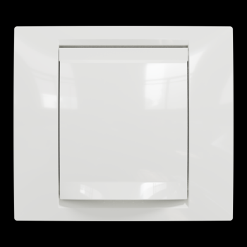  Plaque finition IP44 Blanc 1P 