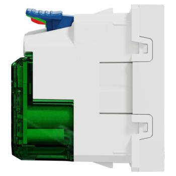  2P+T USB C FR 90� affl rap Blc 