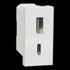  Charg USB A+C 15W 1mod blc 