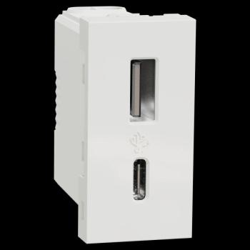  Charg USB A+C 15W 1mod blc 