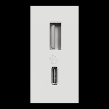  Charg USB A+C 15W 1mod blc 