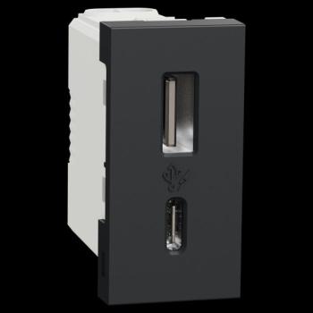  Charg USB A+C 15W 1mod anth 