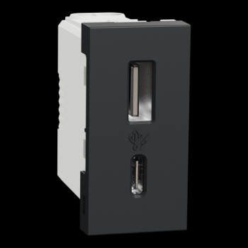  Charg USB A+C 15W 1mod anth 