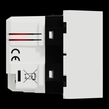  Prise charg USB rapide A+C blc 