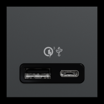  Prise charg USB rapid A+C anth 