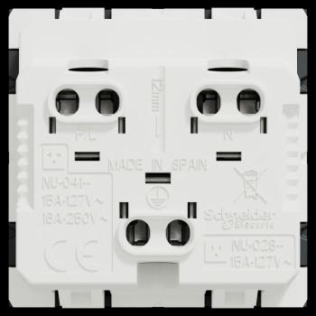  Prise std US 15A  2P+T anthra 