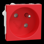  Prise 2P+T FR 45 rapide Rouge 