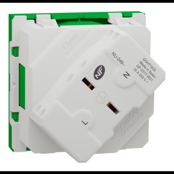  Prise 2P+T FR 45 rapide Vert 