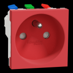  Prise 2P+T FR 90 rapide Rouge 
