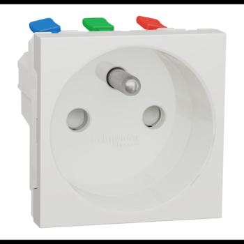  Prise 2P+T FR 90 rapide Blanc 
