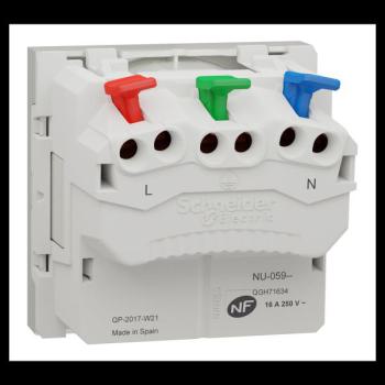  Prise 2P+T FR 90� rapide Blanc 