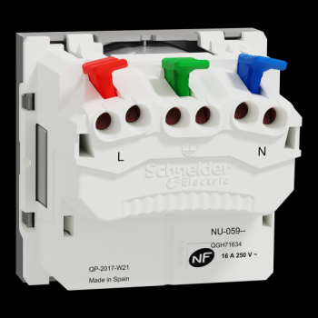  Prise 2P+T FR 90 rapide Alu 