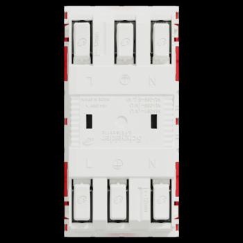  Prise 2x2P+T lum FR45� d�t Rou 