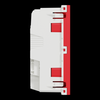  Prise 2x 2P+T DE vis Rouge 