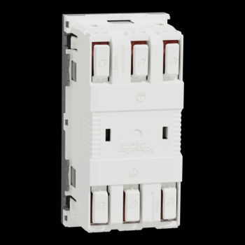  Prise 2x2P+T FR 45 rapide Alu 