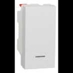  Poussoir lum local 10A 1m Blan 