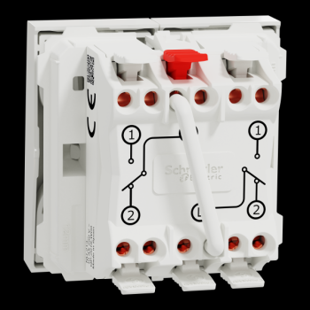  Double v-v 10A rap 2m Blanc 
