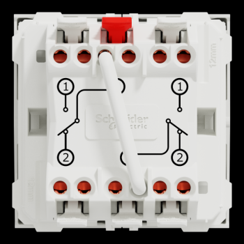  Double v-v 10A rap 2m Blanc 