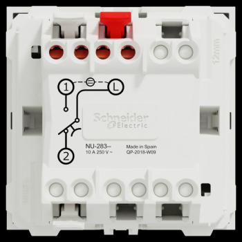  Cde � carte NO/NF 10A 2m Blanc 