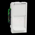 Prise RJ45 x1 cat6STP 1m Blanc 