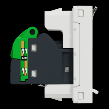  Prise RJ45 x1 cat6STP 1m Blanc 