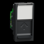  Prise RJ45 x1 cat6STP 1m Anth 