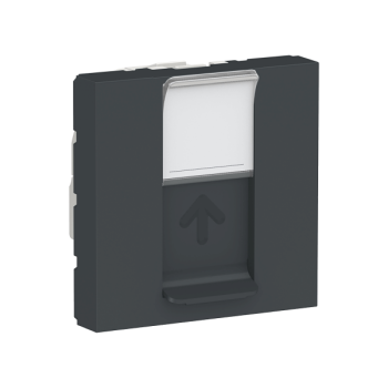  Prise RJ45 x1 cat6STP 2m Anth 
