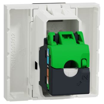  Prise RJ45 x1 cat6FTP 2m Blanc 