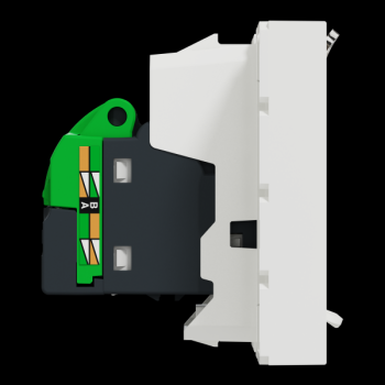  Prise RJ45 x1 cat6FTP 2m Blanc 
