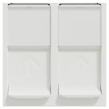  Prise RJ45 x2 cat6STP 2m Blanc 