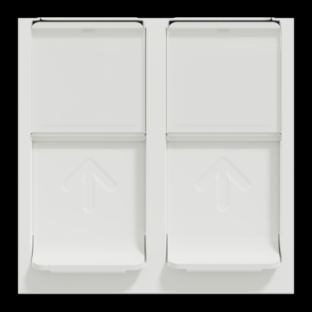  Prise RJ45 x2 cat6STP 2m Blanc 