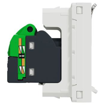  Prise RJ45 x2 cat6STP 2m Blanc 