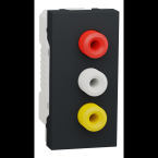  Prise RCA triple 1m Anth 
