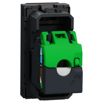  Prise RJ45 x1 cat6FTP 1m Anth 