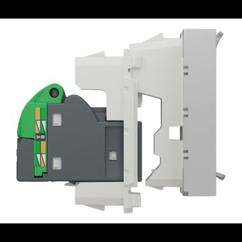  Prise RJ45 x1 cat6AFTP 2m Alu 