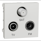  Prise TV + FM + SAT 2m Bl A 