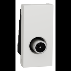  Prise TV mle individ 1m Blanc 