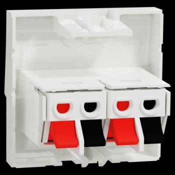  Prise HP 2 sorties 2m Blanc 