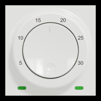  Thermostat chauf/clim 8A Blanc 