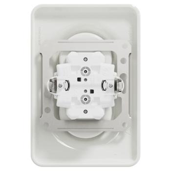  Prise 2x2P+T FR vis Blanc bo1P 