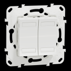  Unica KNX 4BP led blanc +supp 
