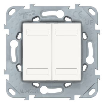  Unica KNX 4BP led blanc +supp 