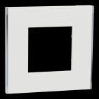  Unica D plaq blanc/argent 1P 