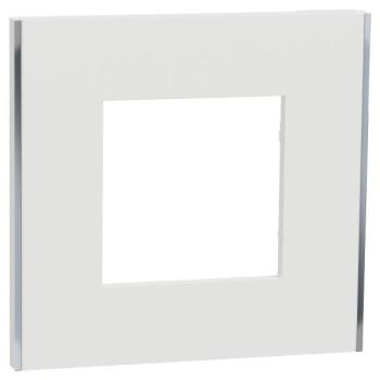  Unica D plaq blanc/argent 1P 