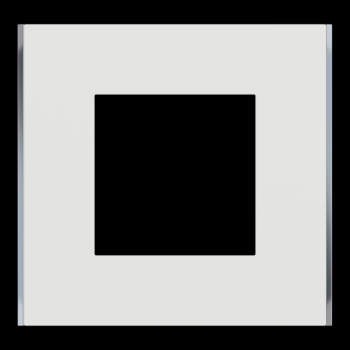  Unica D plaq blanc/argent 1P 