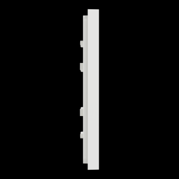  Unica D plaq blanc/argent 1P 
