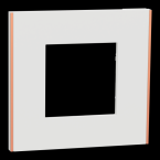  Unica D plaq blanc/cuivre 1P 